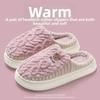 Cotton Slippers for Women, Autumn and Winter, Indoor, Anti Slip, Household, Couple, Woolen Slippers for Men, Winter Cotton Shoes
