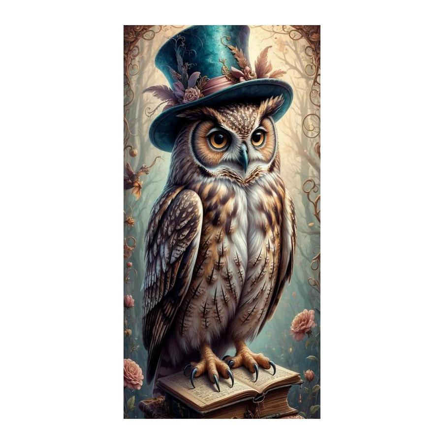 Hat Owl Flower Large Size Diamond Painting Animals Diy Full Square Round Drill Rhinestone Embroidery Mosaic Cross Stitch Kits