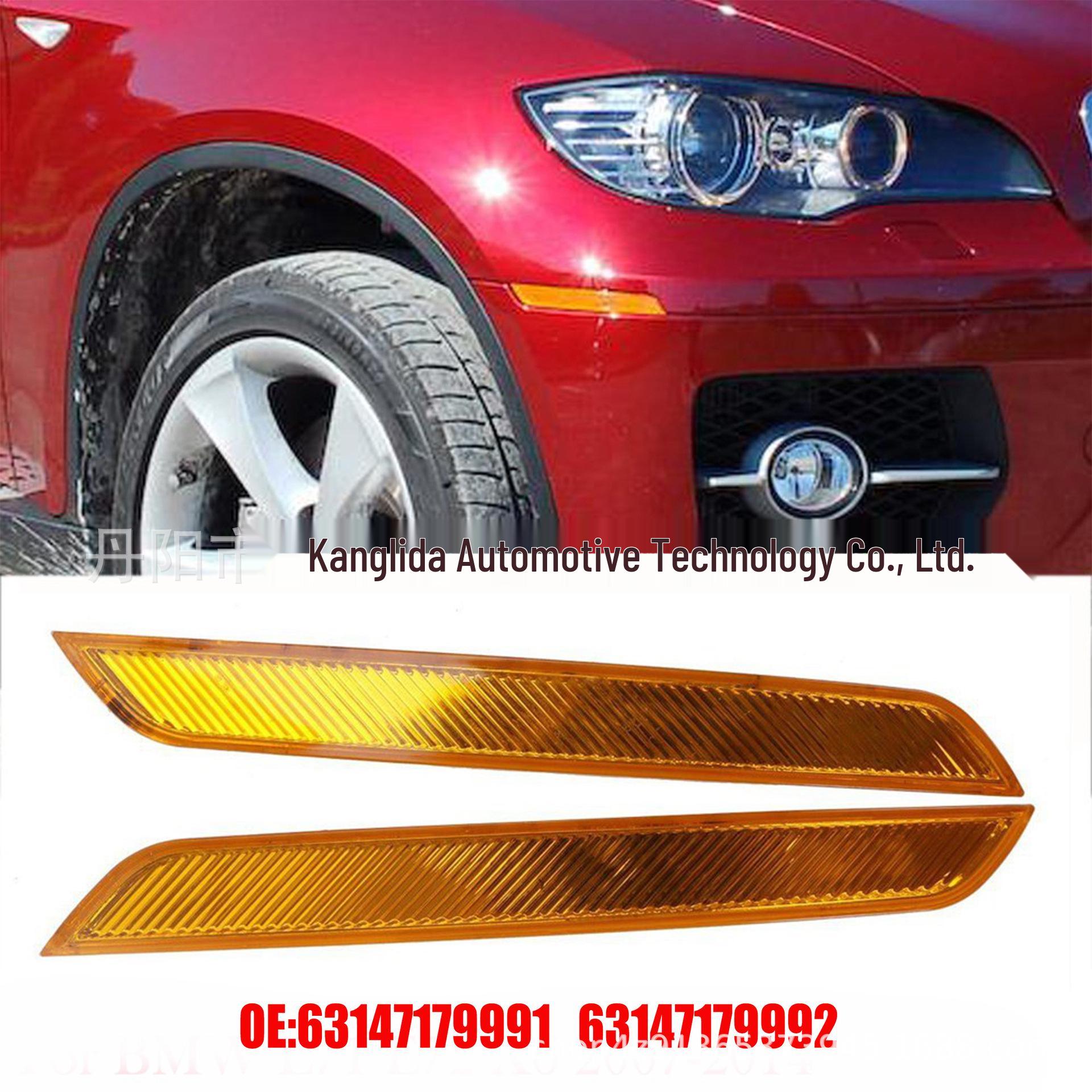 BMW X6 E71 Front Bumper Side Marker Light (Yellow) 63147179991/992 Passenger Side One Piece