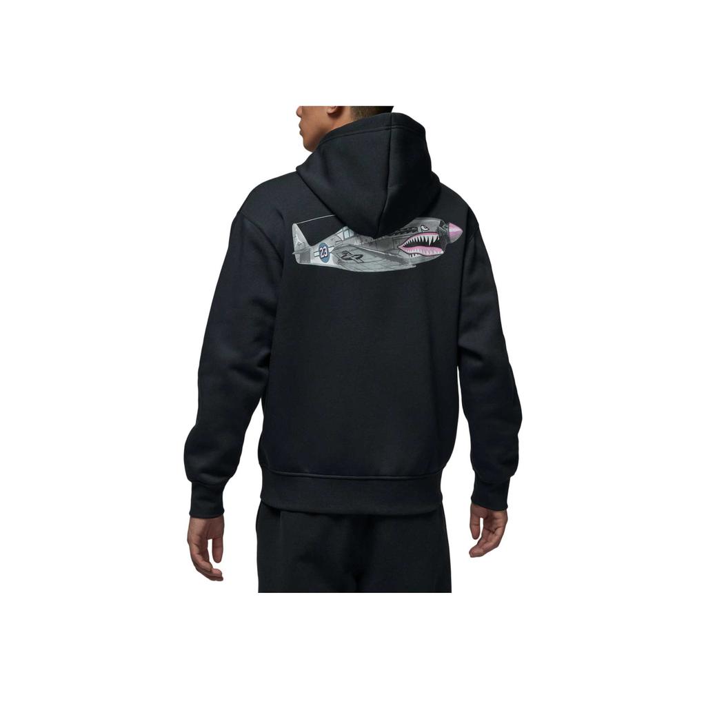 Jordan Solid Color Hooded Long Sleeve Sweatshirt Men Tops Black IQ6977-010