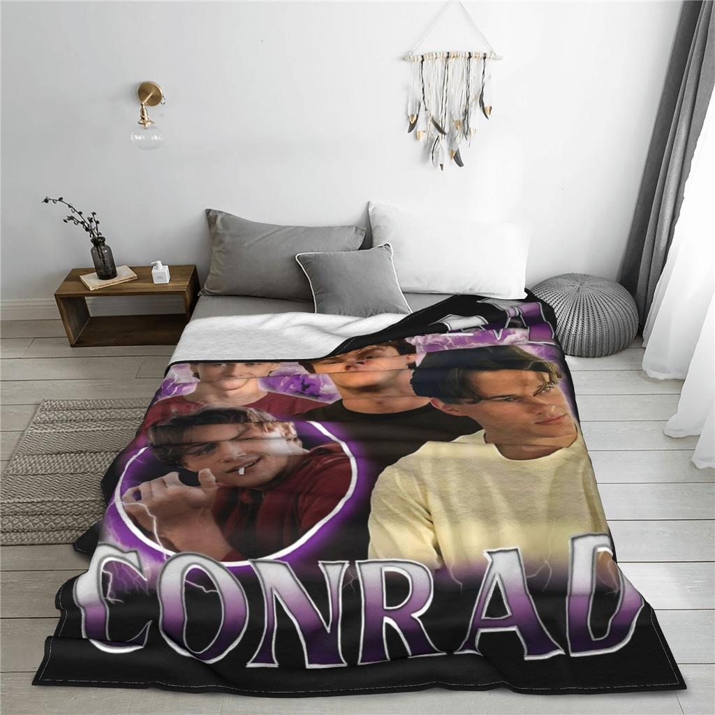 Conrad Fisher Bootleg Team Conrad Blankets Coral Fleece Plush Spring/Autumn Super Warm Throw Blanket for Sofa Outdoor Quilt