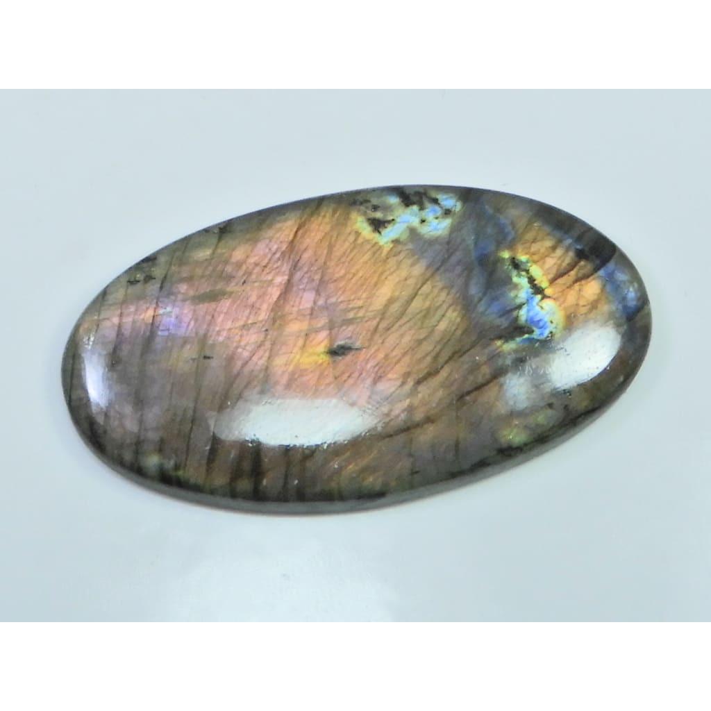 25X52X05MM Natural Purple Labradorite Spectrolite Oval Loose Gemstone 66Cts. D-445