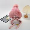 Winter Hat Female Cute Antlers Hairball Ear Protectors Plush Hat Christmas Thickened Northeast Lei Feng Hat Cycling Hat