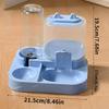 Automatic Cat Feeder and Water Dispenser Set Large Capacity Pet Food Bowl for Cats Dogs Dry Wet Separation