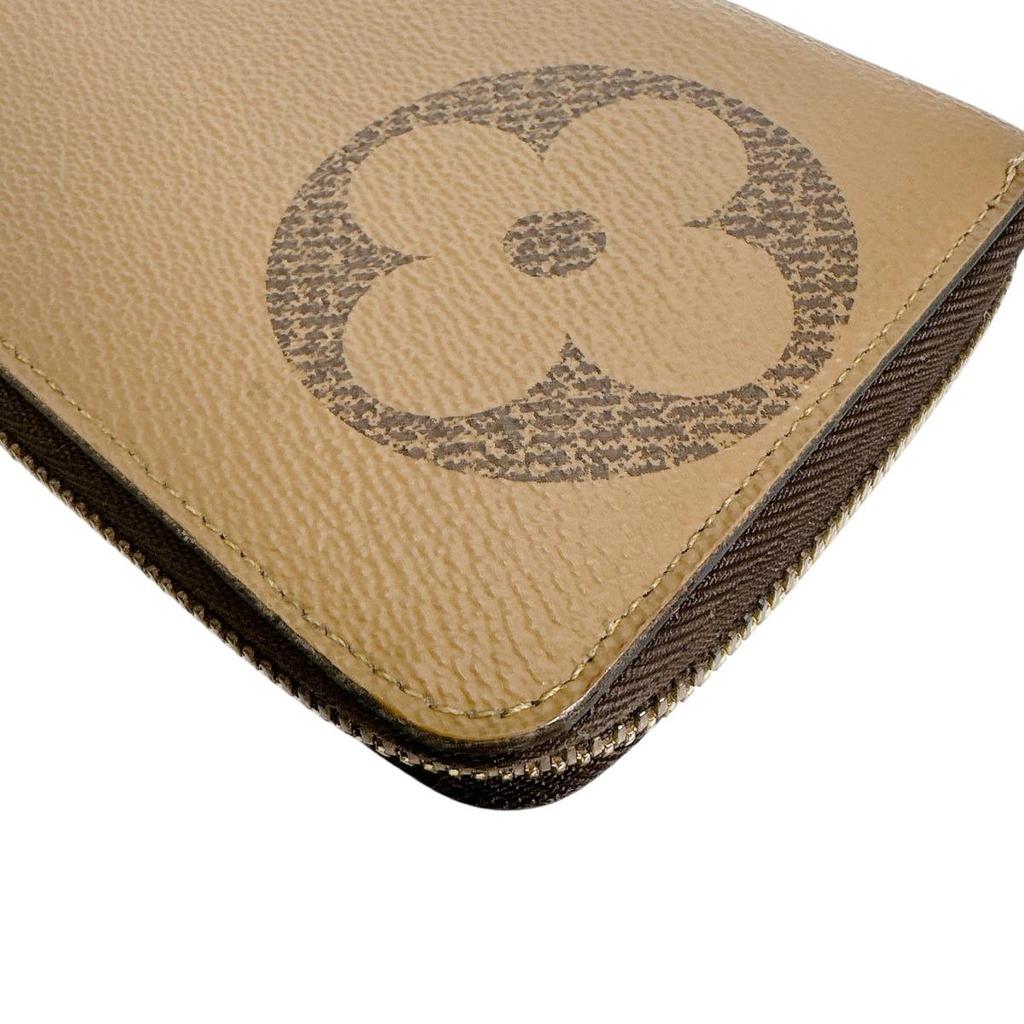 LOUIS VUITTON Giant reverse Zippy wallet Long Wallet purse Monogram M69353 Used