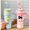 Big Gulp 2024 Cup Large Capacity Ice Cup Can Be Carried New Style Straw Insulated Cup High-looking Water Cup