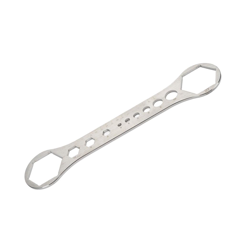 Bike Front Fork Wrench Stainless Steel Bicycle Pneumatic Fork Cover Removal Tool for Mountain Bike 27‑28mm 1.06‑1.1in