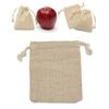 Drawstring Bags Small Linen Pouch Linen Color drawstring 50Pc hot Brand New