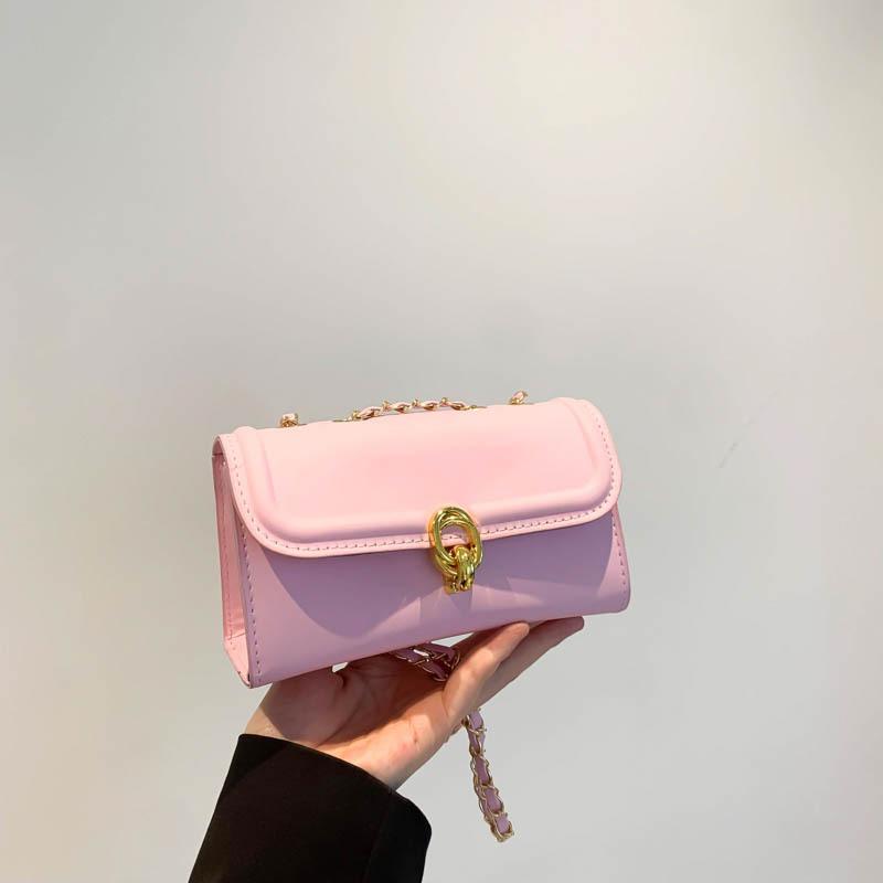 

Нишевая сумка женская новая женская трендовая на плечо маленькая квадратная сумка красивая модная сумка-мессенджер розовый