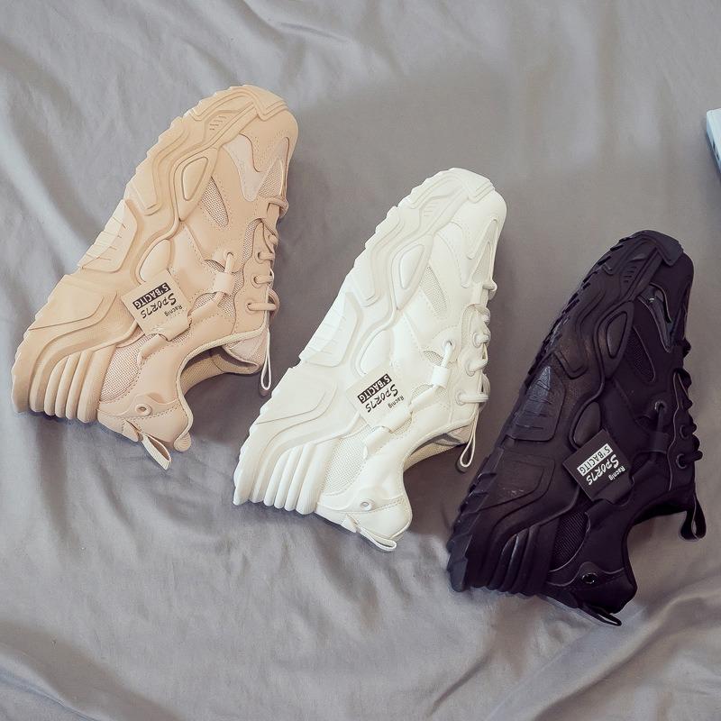 Spring New Versatile Women's Platform Sports Casual White Shoes Tide 2