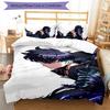 3pcs Solo Leveling Sung Jin-woo pattern bedding set duvet cover set includes duvet cover &pillowcases, perfect all season bedroom decoration & gift