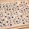 Wooden Ball Game Maze Educational Enhances CoordinationLabyrinth Puzzle Toy For Adults Kids
