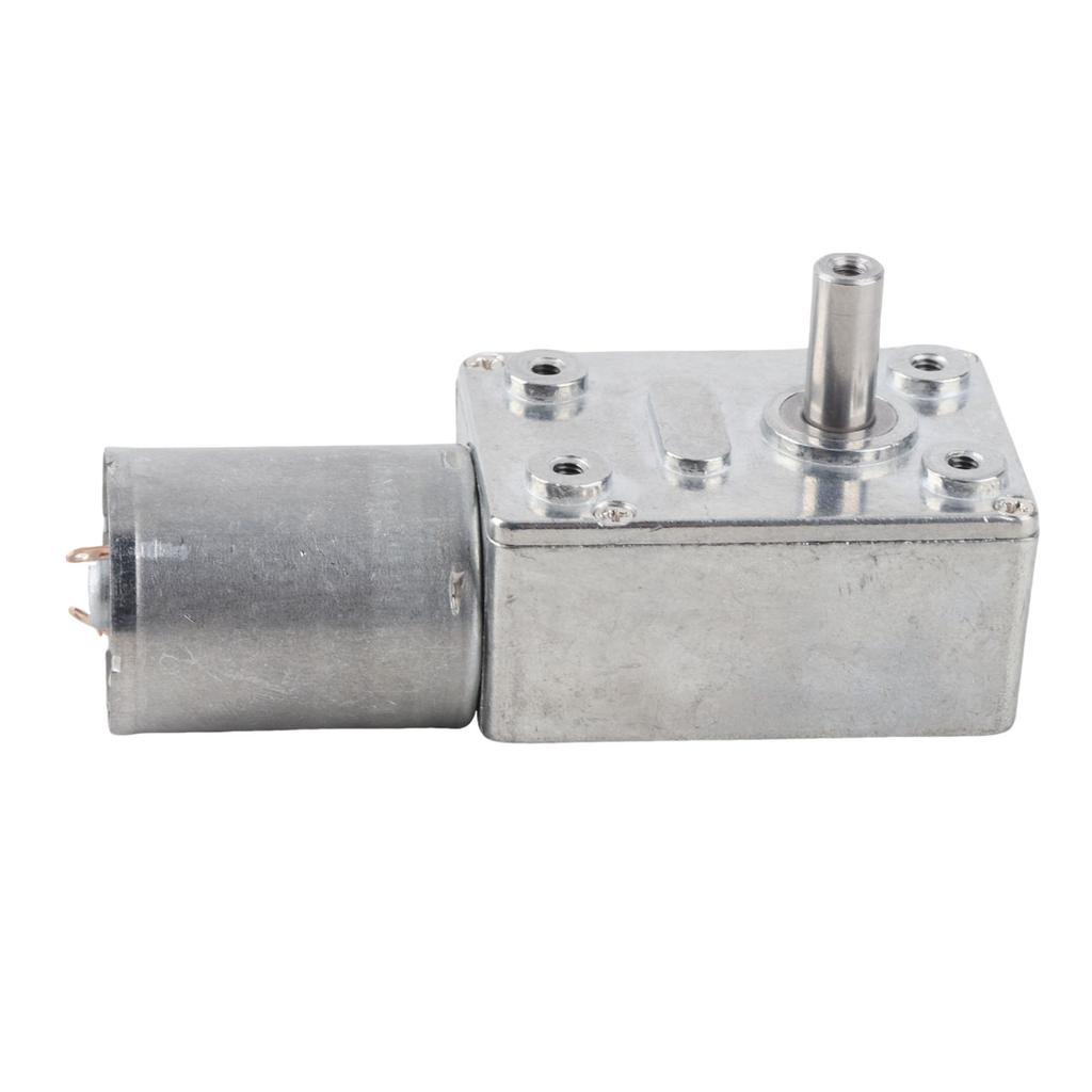 DC 12V Reduction Motor 100RPM Reversible High Torsion Worm Geared Motor