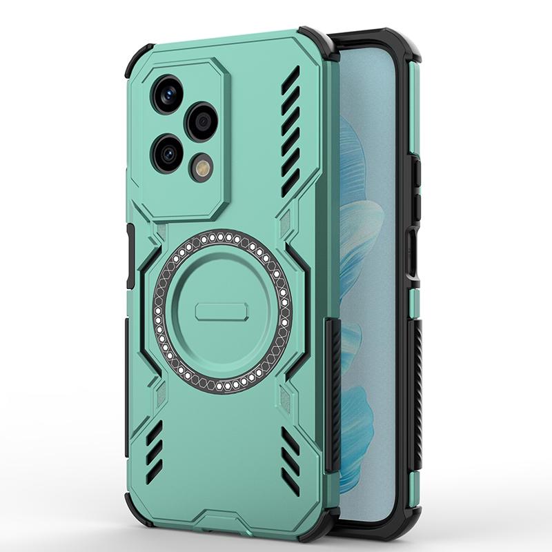 KEYSION Hollow Heat Dissipation Case for HONOR 200 5G Magnetic Cooling Shockproof Phone Back Cover for Huawei Honor 200 Lite 5G