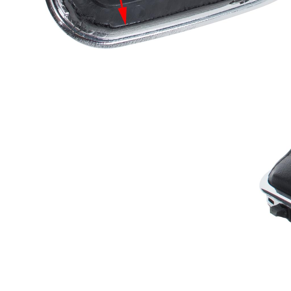 Seat Leon II 2005- Gear Shift Knob Black-Beige with Chrome Frame, 5-Speed