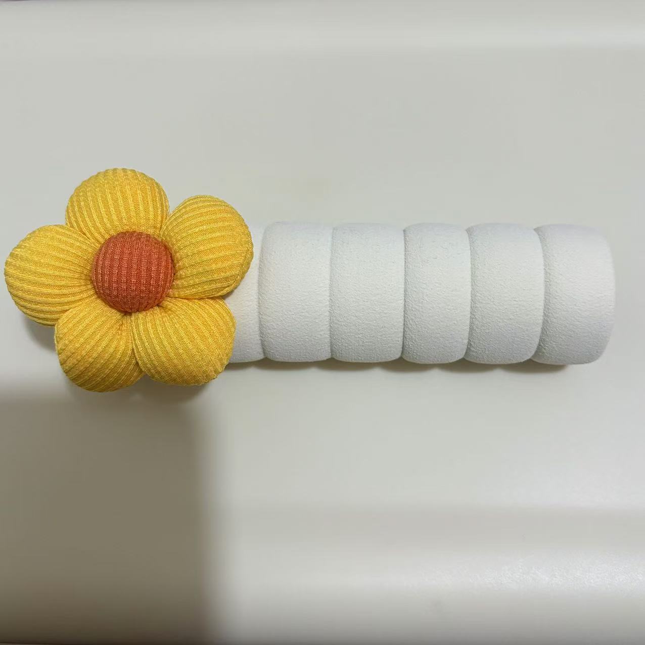 

1PC Anti-Static Floral Door Handle Cover Beige Silent Anti-Collision Door Protector,Anti-collision Decorative Door Handle Cover