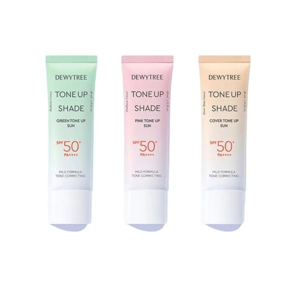 DEWYTREE Tone-Up Shade Tone-Up Sun Cream 40ml (Select 1 Color) Tone-Up Cream Sun Cream BB Cream CC Cream Whitening UV Protection Anti-wrinkle Green Tone Up