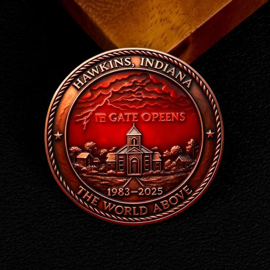 If Gate Opens Challenge Coin 1983-2025 Metal Commemorative Coin Collectible Souvenir Keepsake for TV Shows Fans