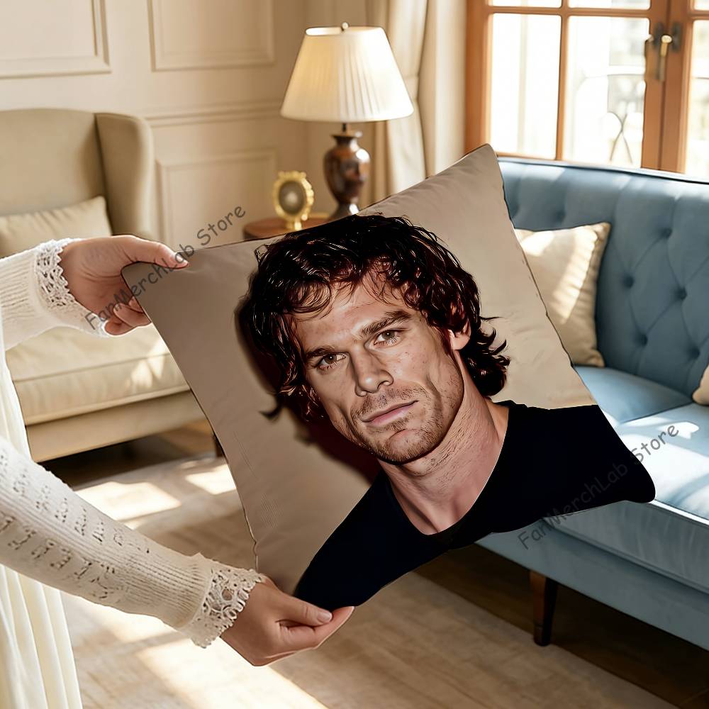 DDexter Morgan Pillowcase Pillowslip Cushion Plush Boys Girls Cartoon Anime Kawaii Decoration Kids Birthday Cute Gifts