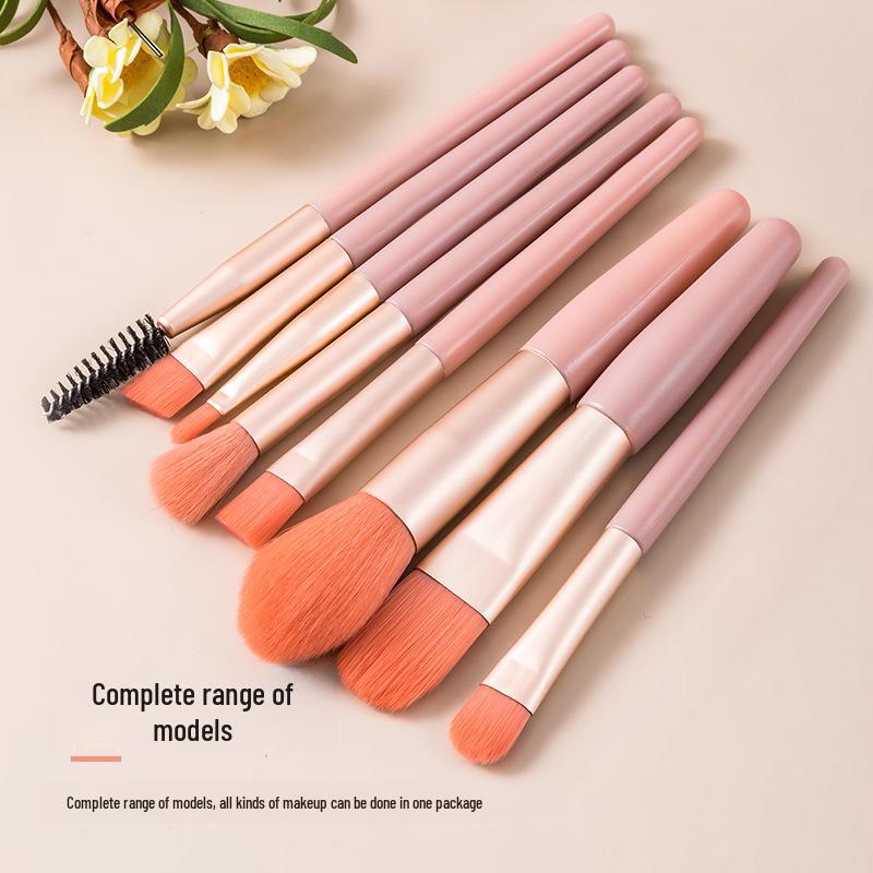 Портативный мини-набор кистей для макияжа с держателем