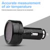 8V 36V Digital DC Voltage Car Voltmeter Thermometer Cigarette Lighter Style 2 In 1 Battery Monitor Voltage Temperature Meter