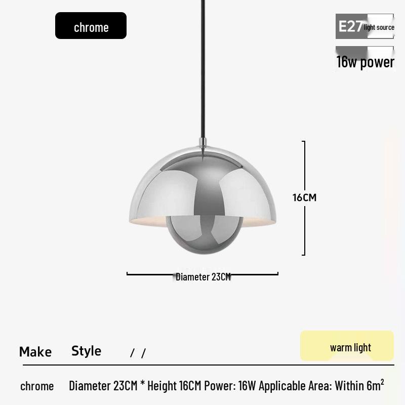 Nordic Minimalist Danish Bud Pendant Lamp for Bar, Restaurant, Bedroom, or Study