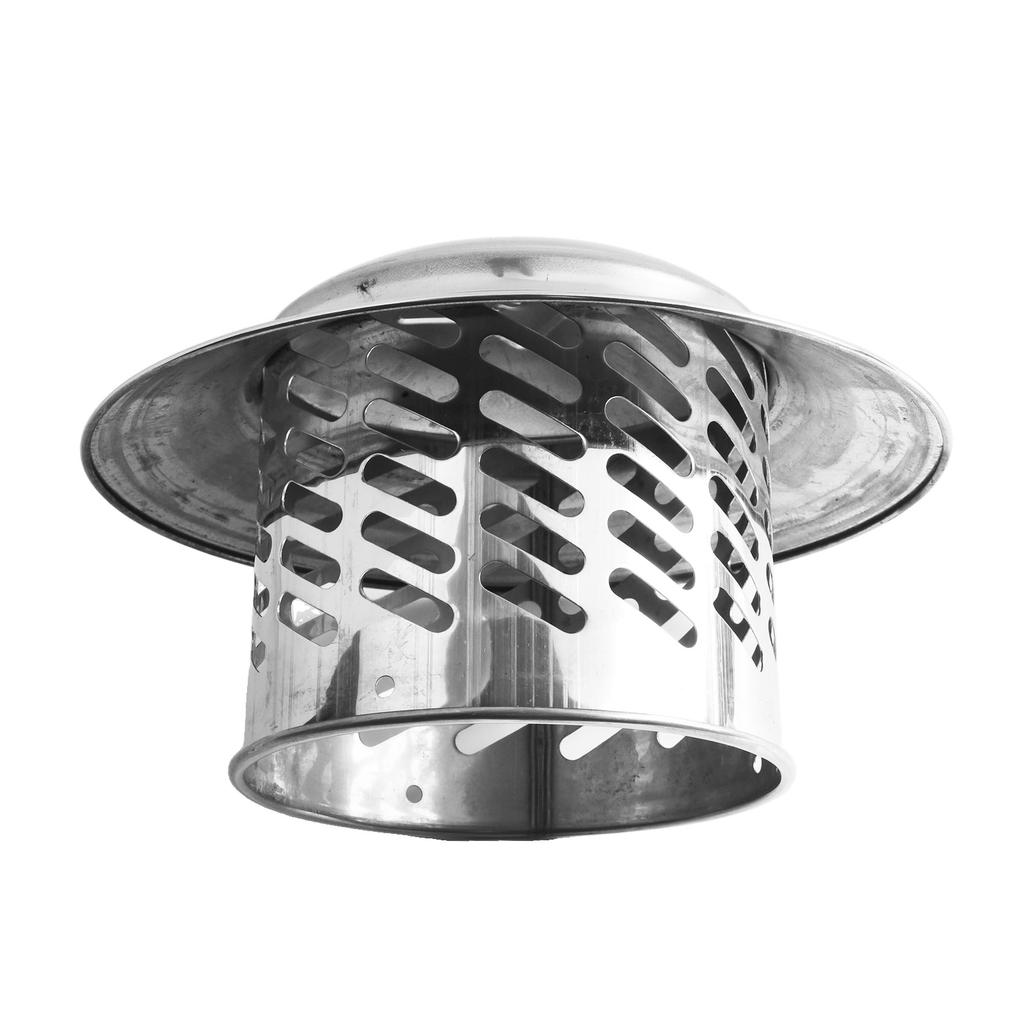 80/110/160/200mm Stainles Steel Chimney Cap Round Ducting Ventilation Exhaust Cover Roof Pipe Exhaust Hood Vent Cap