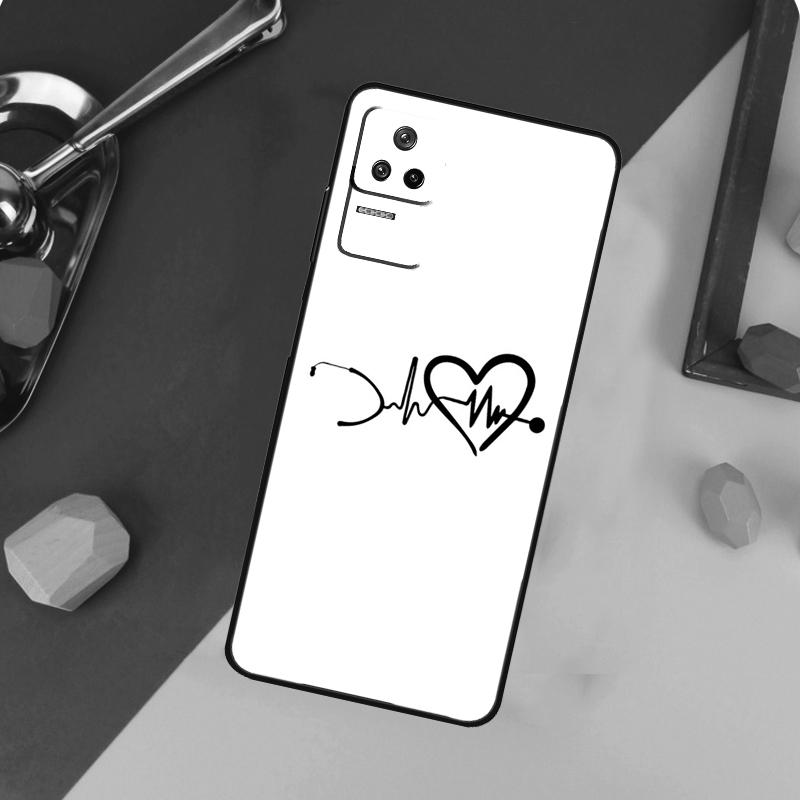 Чехол  Сердцебиение Медсестры  Для Xiaomi 15 14 13 Ultra 11T 12T 13T 14T Pro POCO X7 Pro X3 X5 X6 F5 F6 M6 Pro Funda POCO X7