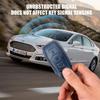Autoschlüsselhülle, Leder-Schlüsselanhänger-Abdeckung für Ford Kuga Fiesta Focus Mondeo Ecosport & Mehr, mit Metallring
