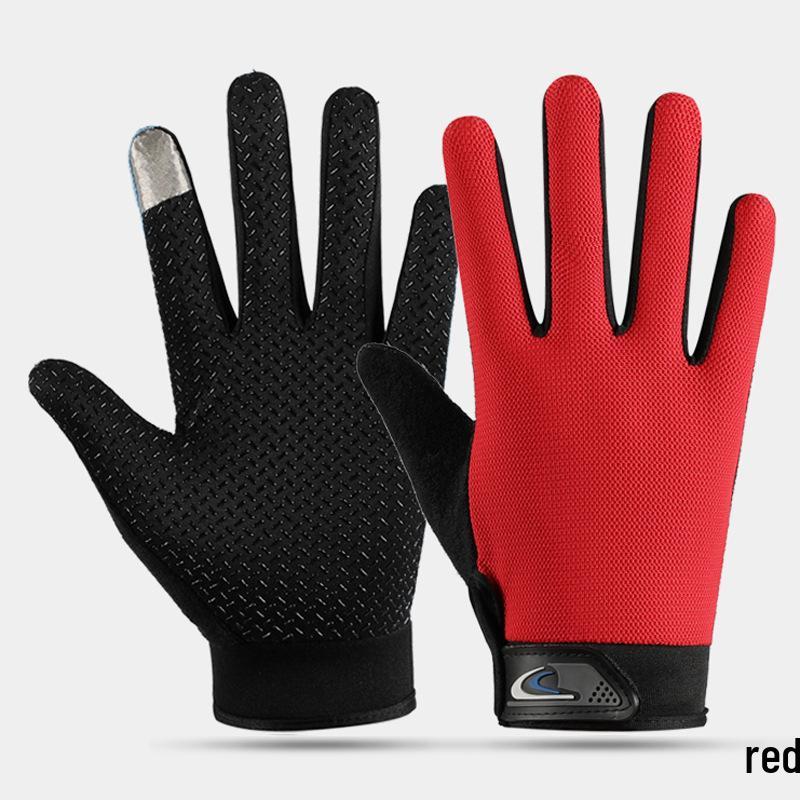 Unisex Thin Breathable Non-Slip Cycling, Fishing, and Fitness Gloves with Sunscreen Protection