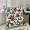 Faunus Peach Skin Retro Floral Cushion Cover 2D Print Suzani Style Decorative Pillowcase For Sofa Boho Home Decor Pillow Case