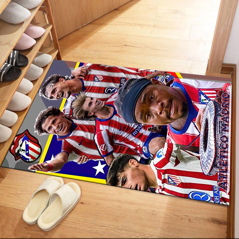 Atletico Madrid Area Rug Perfect For Hallway Balcony Study Room Living Rooms Antislip Rug Anime Office Decor Spiritual Gift
