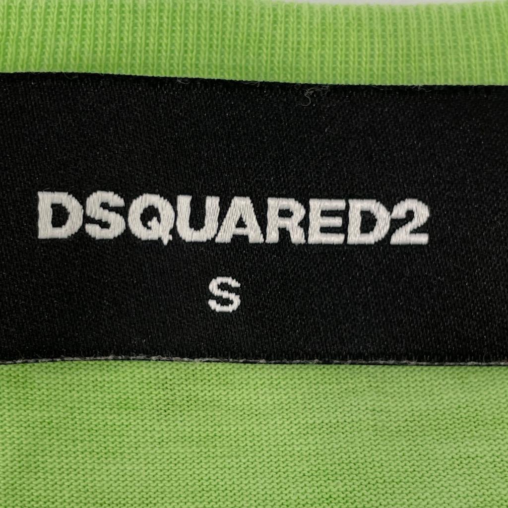 Dsquared2 S74GD0368 Green Cotton T-shirt Tops S greenUsed