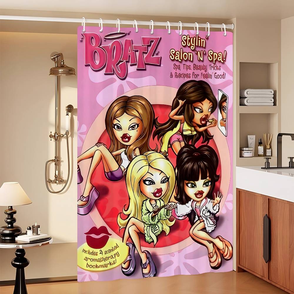 Bratz Doll Classic Shower Curtain, Bathroom Decorative Shower Curtain, Waterproof Shower Curtain With Hooks