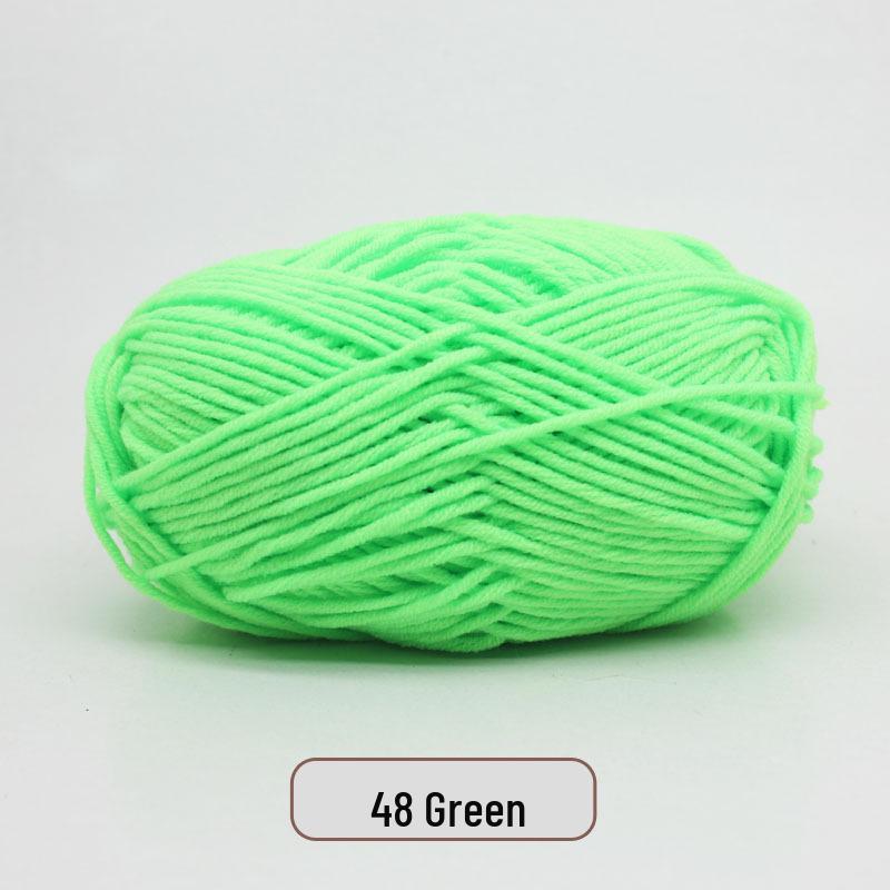 5-Strand Milk Cotton Yarn Scarf & Hand-Knitted Hat Yarn - Baby Soft, Medium Thickness, Free Shipping