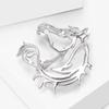 Zinc Zinc Alloy Hollow Horse Brooch Simple Animal Horse Brooch Creative Zodiac Horse Pin  Coat