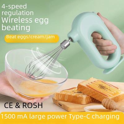 Tragbarer Kabelloser Elektrischer Eierschläger - Handlicher Mini-Mixer für Heimbacken und Sahneschlagen