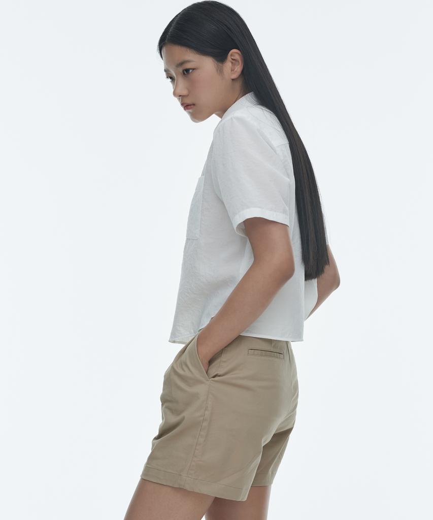 MUSINSA STANDARD WOMAN Women'S Two-Tuck Wide Chino Shorts [Beige]
