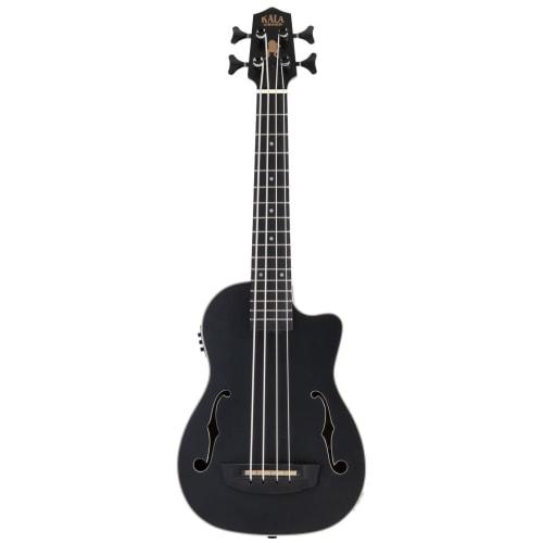 KALA UBass Journeyman Ukulele Bass, Mahogany Body, Roundwound Strings, Black, UBASS-JYMNBKFS-20_06, Successor To the UBASS-JYMN-BK-FS (Case Included)