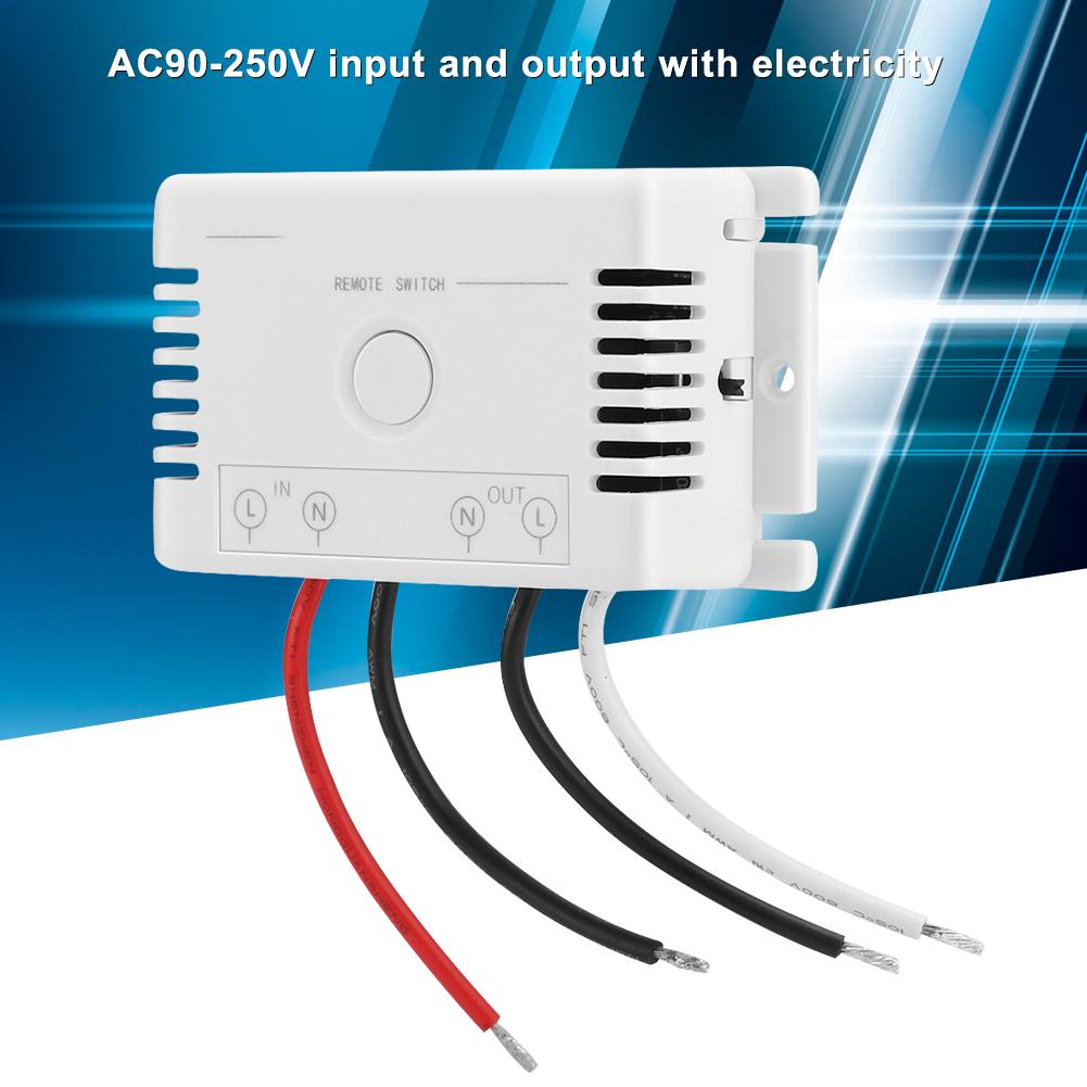 AC90 250V Intelligent Remote Control Manual Dual Channel Power Off Switch