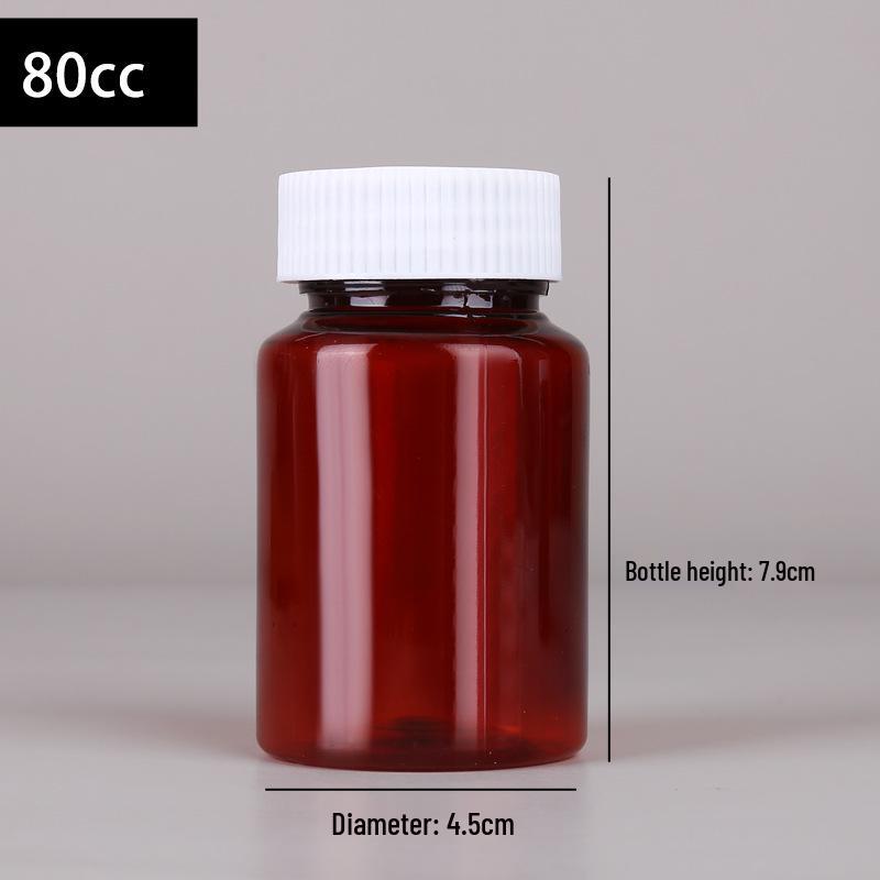 Clear Plastic Wide-Mouth Bottle for Liquid/Solid/Powder Storage, Bead Organizer, Medicine Container, 30ml.