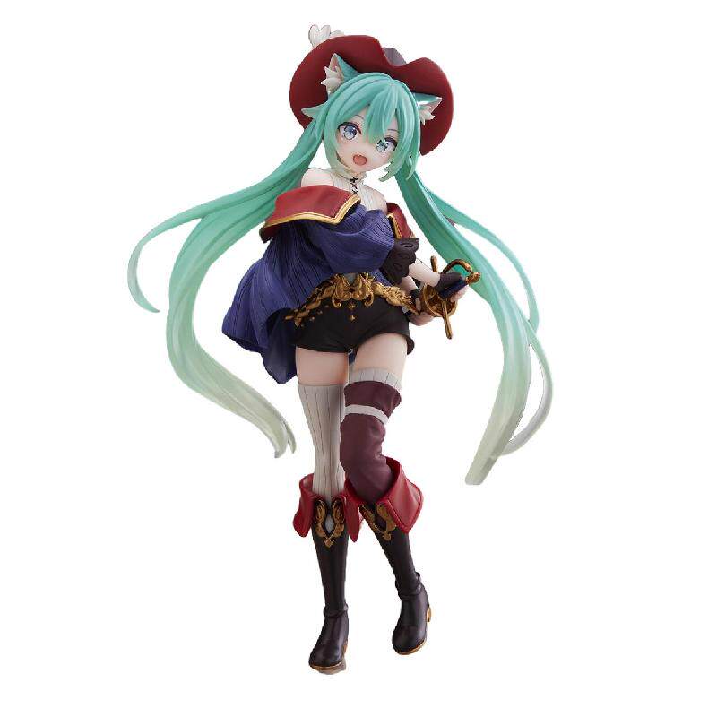

18cm Hatsunemiku Wonderland - Puss In Boots Action Figure Desk Decor Prize Figure Boys And Girls Can Collect Gifts