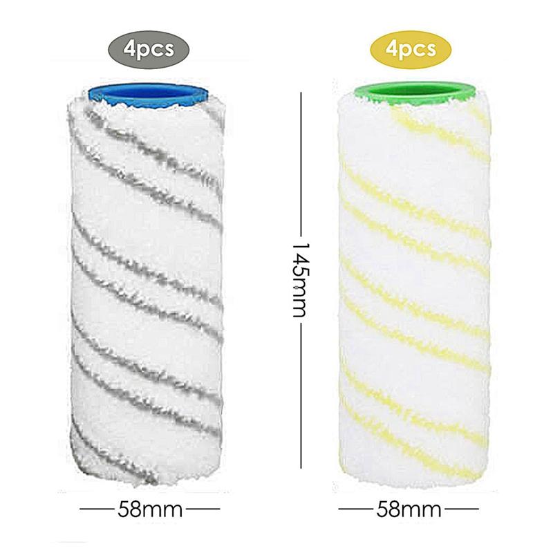 8Pcs Roller For Karcher Fc7 FC5 FC3D FC3, Roller For Karcher, Replacement Rollers, 2.055-006.0 And 2.055-006.0