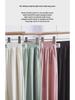 Women's Ice Silk Pleated Wide-Leg Pants with Pockets, Slim Fit, Spring Collection