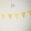 12Pcs Washable Fabric Pennant Flags Wedding Pennant Hanging Decoration For Birthday Christmas Anniversary Party