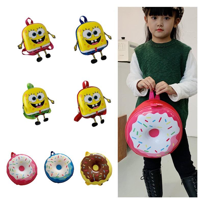 Sweet Donut Eggshell Backpack For Kindergarten Kids Cute And Durable