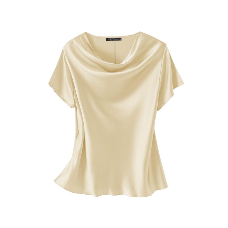 

ZANZEA Women Casual Pile Collar Summer Short Sleeve Blouse M