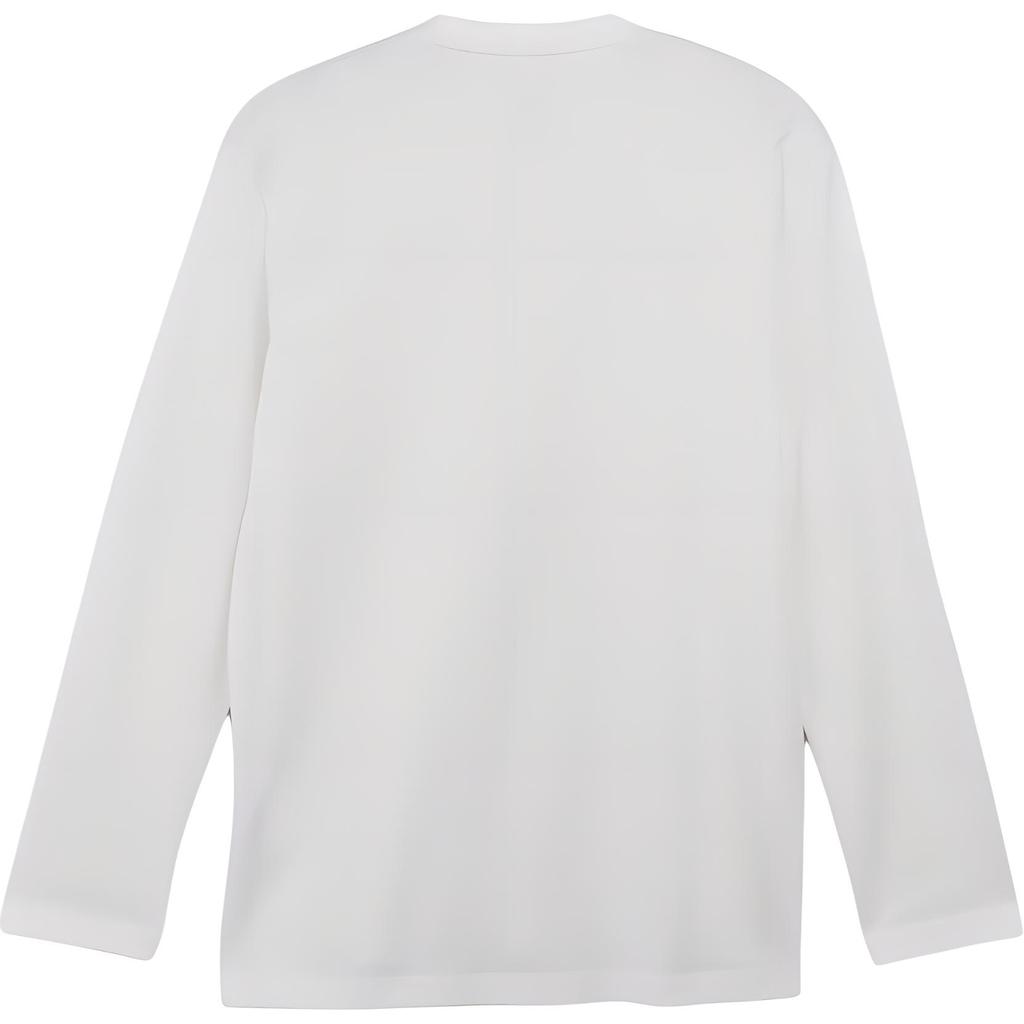 Y-3 Long Sleeve Crew Neck Loose Fit T-Shirt Unisex tops White JD9832