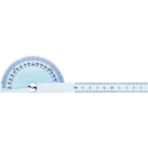 TRUSCO Protractor, Stainless Steel Finish, 204mm Long Rod, TP-19N x 10 (Case Sold)