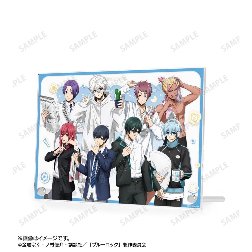 TV anime Newly drawn group morning routine A5 acrylic panel "Blue Lock" ver.